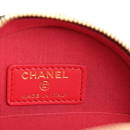 Chanel Lambskin Quilted Chain Around CC Round Clutch With Chain Black 6 of 10