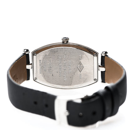 Van Cleef & Arpels Stainless Steel Calfskin 26mm Tonneau Quartz Watch Pink 4 of 6