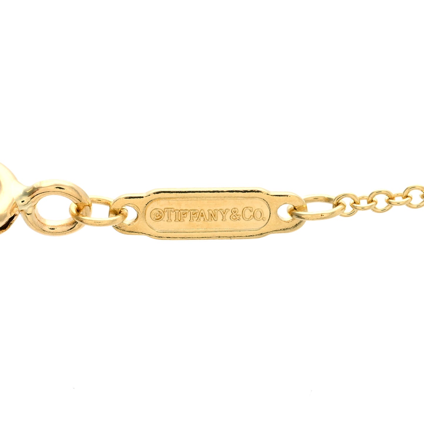 18K Yellow Gold Mini T Smile Pendant Necklace