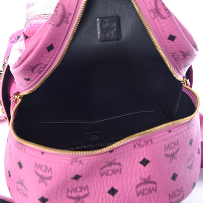 MCM Visetos Medium Side Studs Stark Backpack Pink 9 of 10