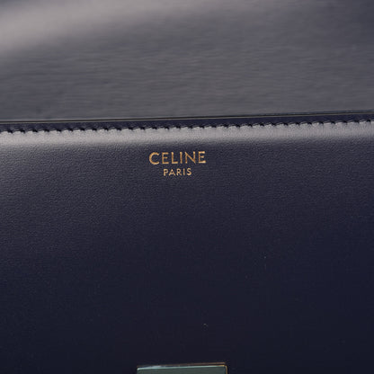 Celine Shiny Calfskin Teen Triomphe Dark Blue 6 of 9