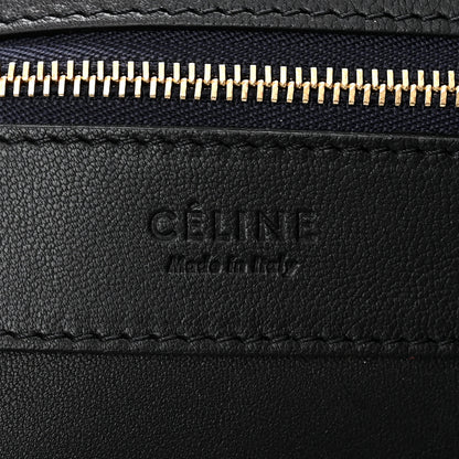 Celine Lambskin Horizontal Cabas Black 6 of 10