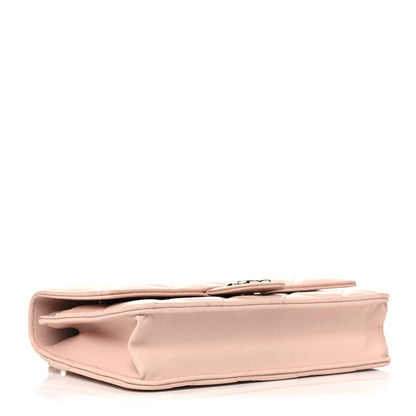Chanel Lambskin Plexi Quilted Wallet On Chain WOC Light Beige 4 of 11