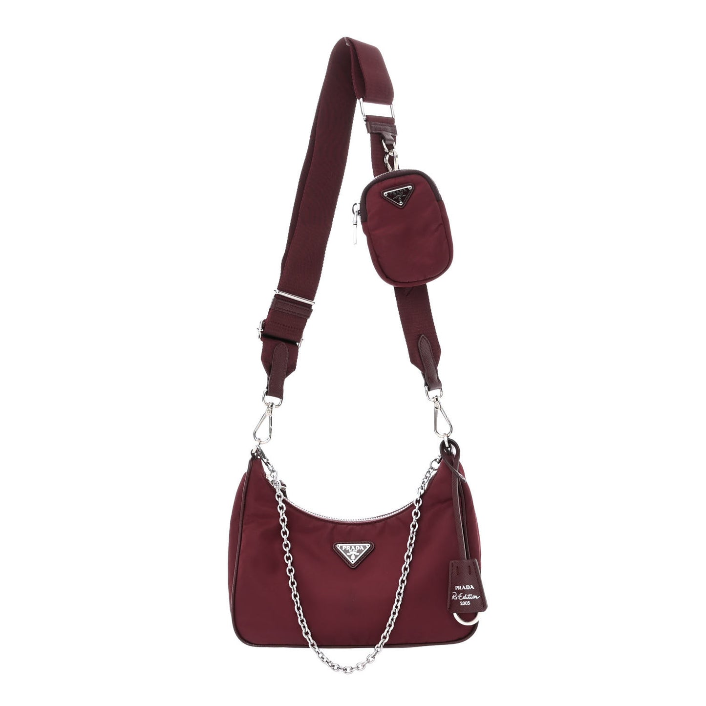 Tessuto Nylon Re-Edition 2005 Shoulder Bag Granato