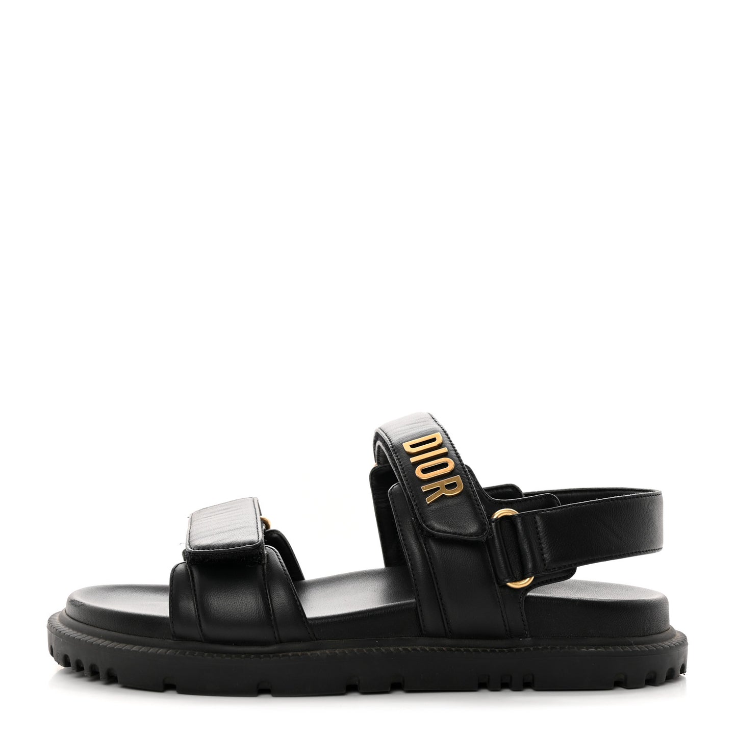 Lambskin Dioract 10mm Sandals 38 Black