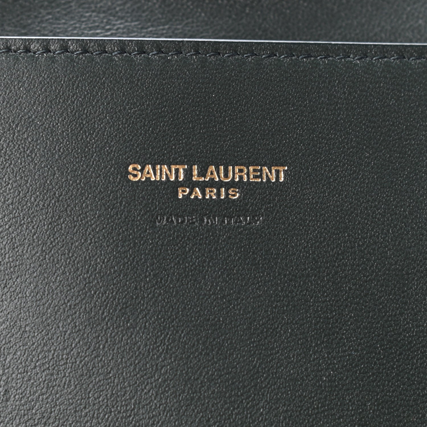 Saint Laurent Smooth Calfskin Suede Medium Reversible Monogram Kate Satchel Olive 6 of 8