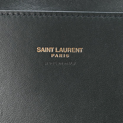 Saint Laurent Smooth Calfskin Suede Medium Reversible Monogram Kate Satchel Olive 6 of 8