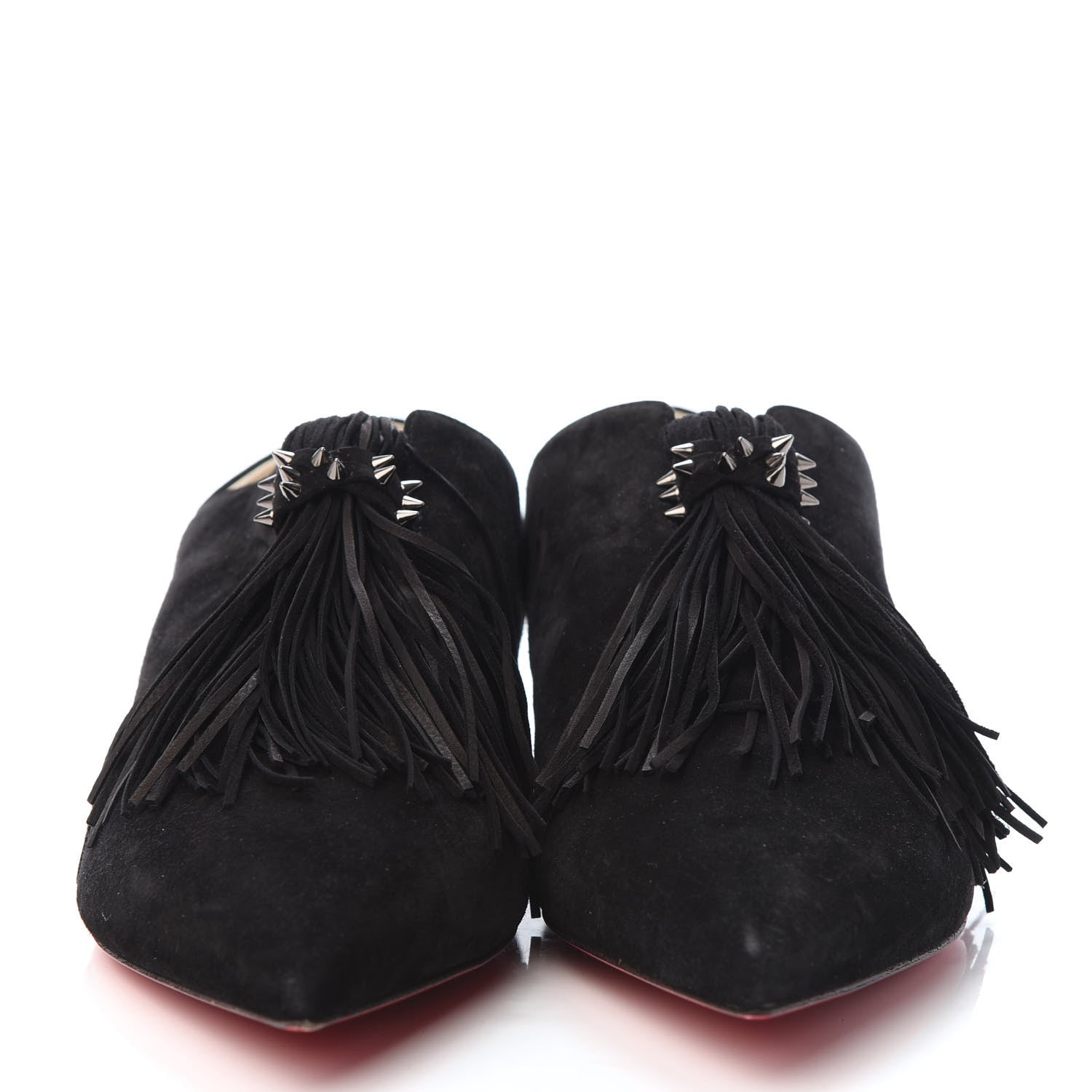 Christian Louboutin Veau Velours Medinana Flats 39 Black 2 of 7