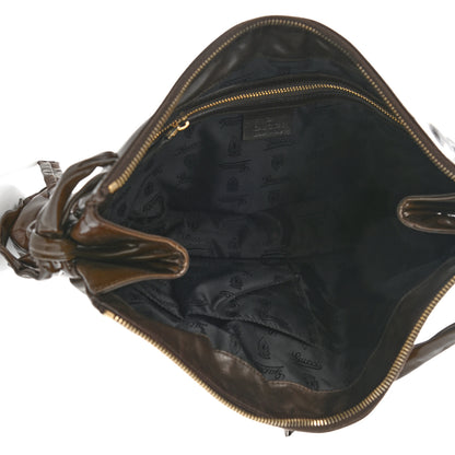 Gucci Patent Hysteria Large Clutch Brown 5 of 9