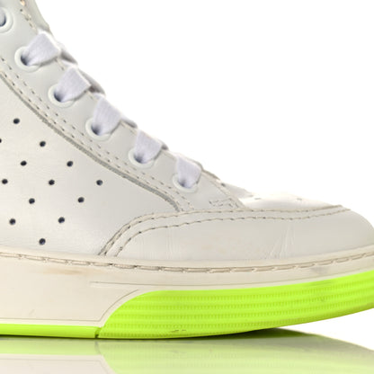 Chanel Calfskin Womens Logo High Top Sneakers 36.5 White Multicolor 15 of 18