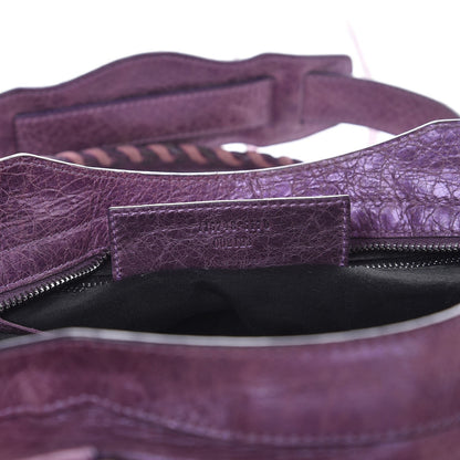 Balenciaga Agneau Classic Hardware City Metallic Purple 8 of 13