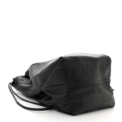 Saint Laurent Lambskin Teddy Drawstring Bag Black 4 of 9