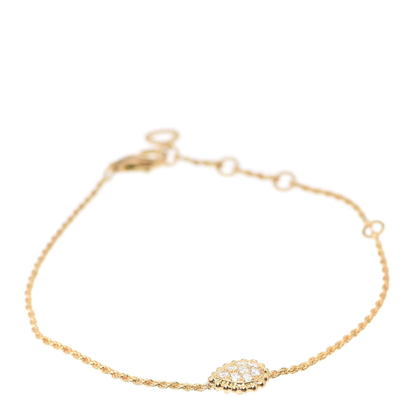 18K Yellow Gold Diamond XS Serpent Boheme Bracelet