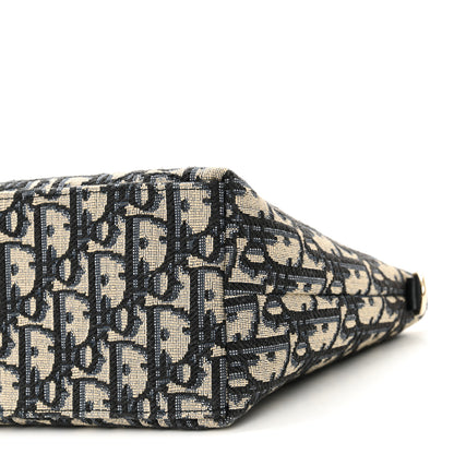 Christian Dior Oblique Medium Diortravel Nomad Pouch Blue 10 of 11
