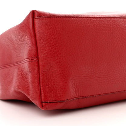 Gucci Pebbled Calfskin Medium Soho Chain Shoulder Bag Tabasco Red 9 of 12