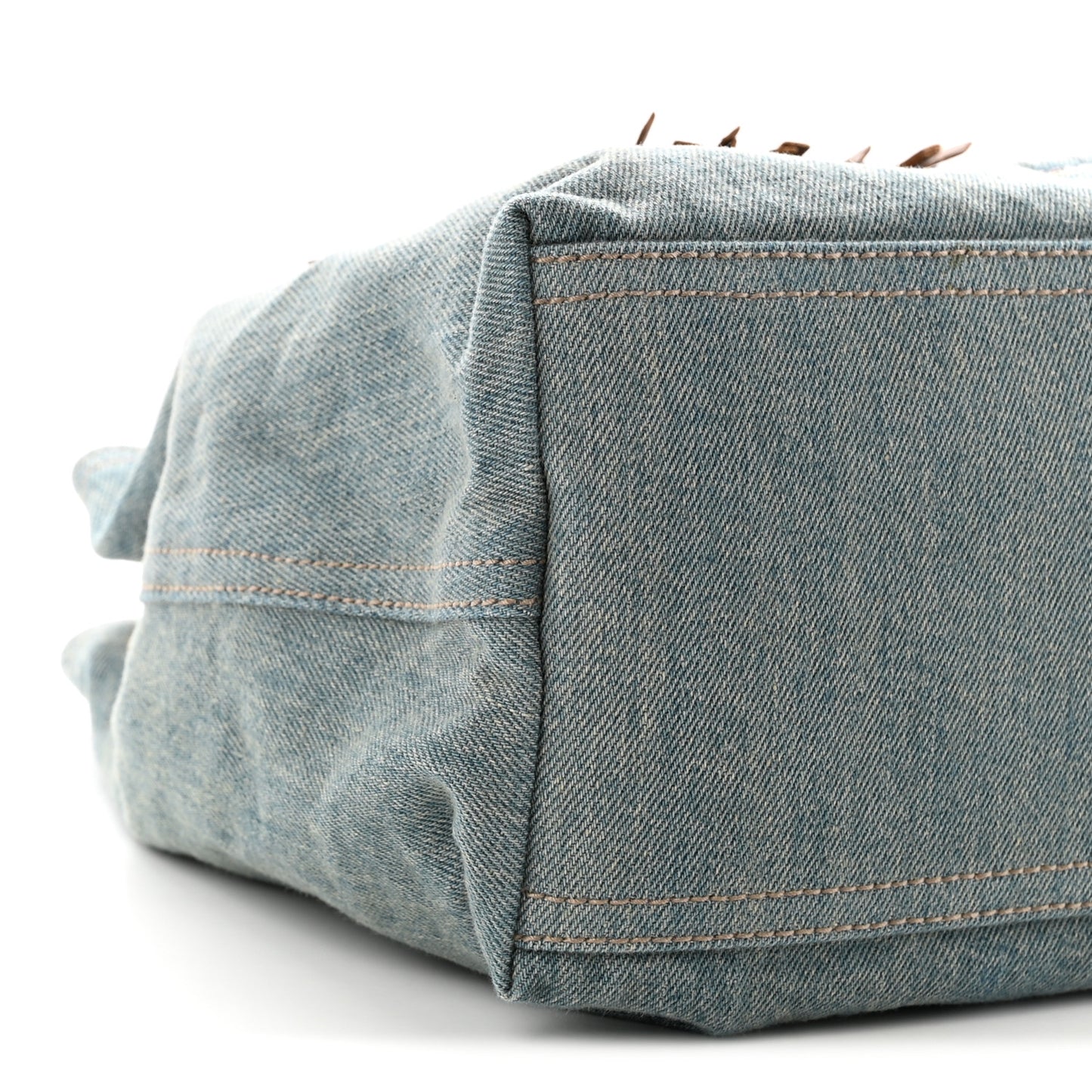 Denim Medium Soho Chain Shoulder Bag Blue