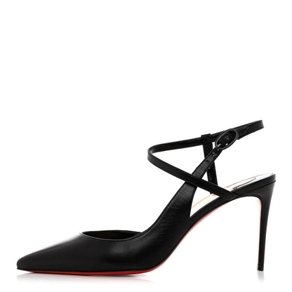 Christian Louboutin Kid Jenlove 85 Pumps 39.5 Black 1 of 10