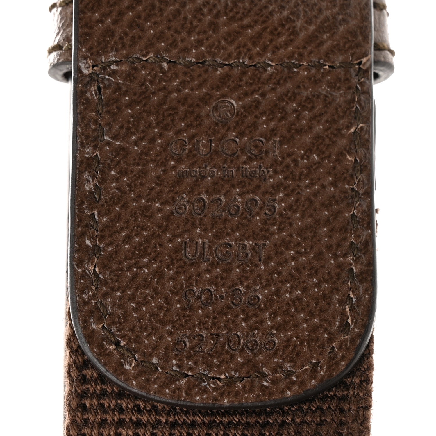 Gucci Textured Dollar Calfskin Gucci 100 Aria Belt Bag 90 36 New Acero Multicolor 7 of 10