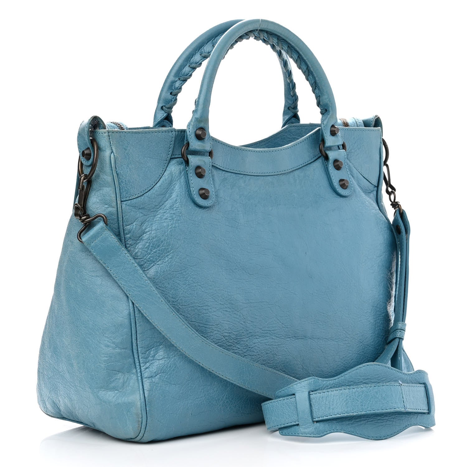 Balenciaga Agneau Classic Hardware Velo Bleu Indigo 3 of 14