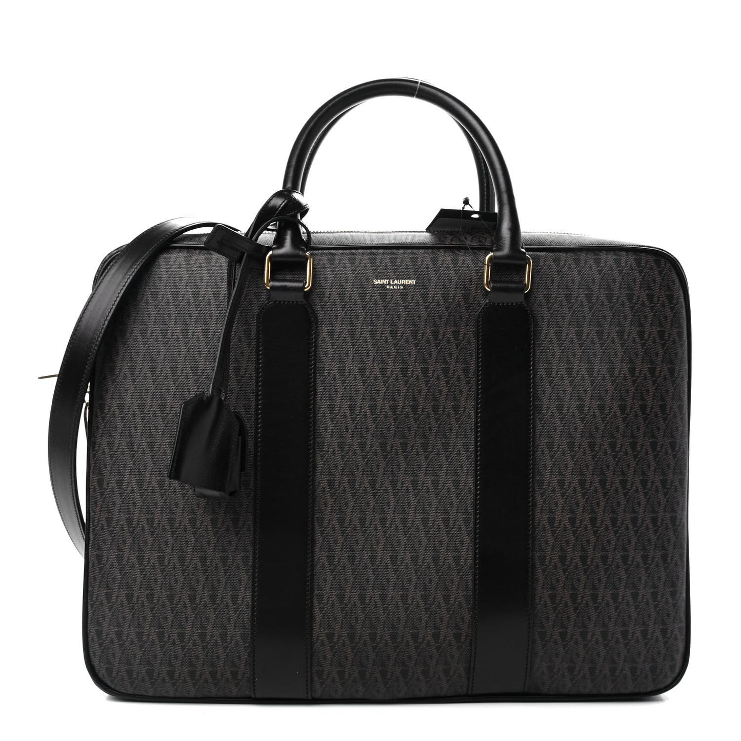 Toile Classic Monogram Rodeo Briefcase Black