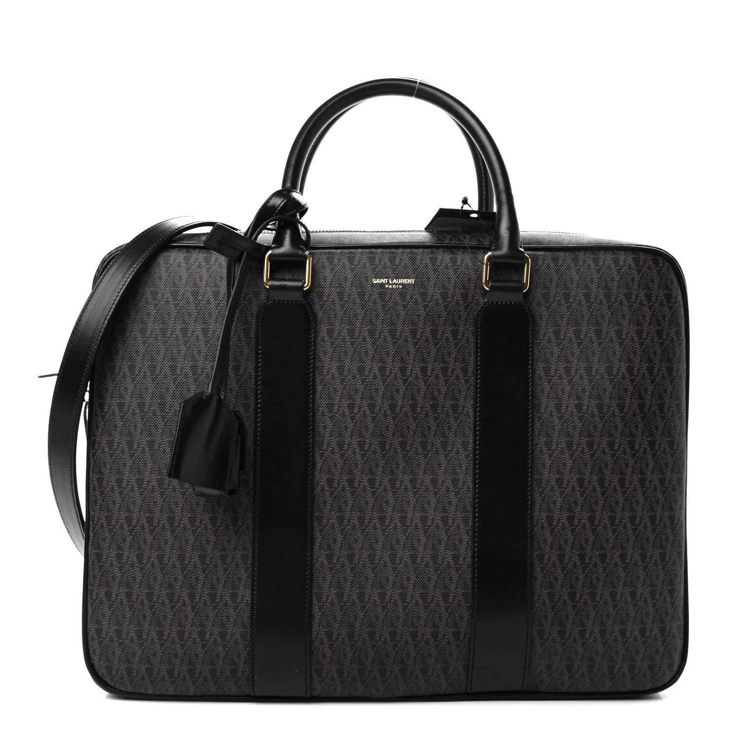 Saint Laurent Toile Classic Monogram Rodeo Briefcase Black 1 of 4