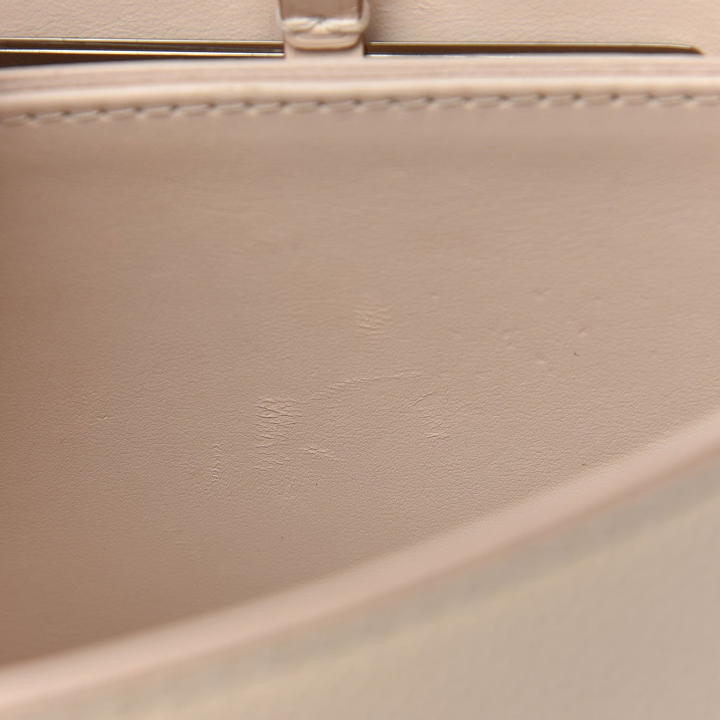 Grained Smooth Calfskin Rose Des Vents PM Creme