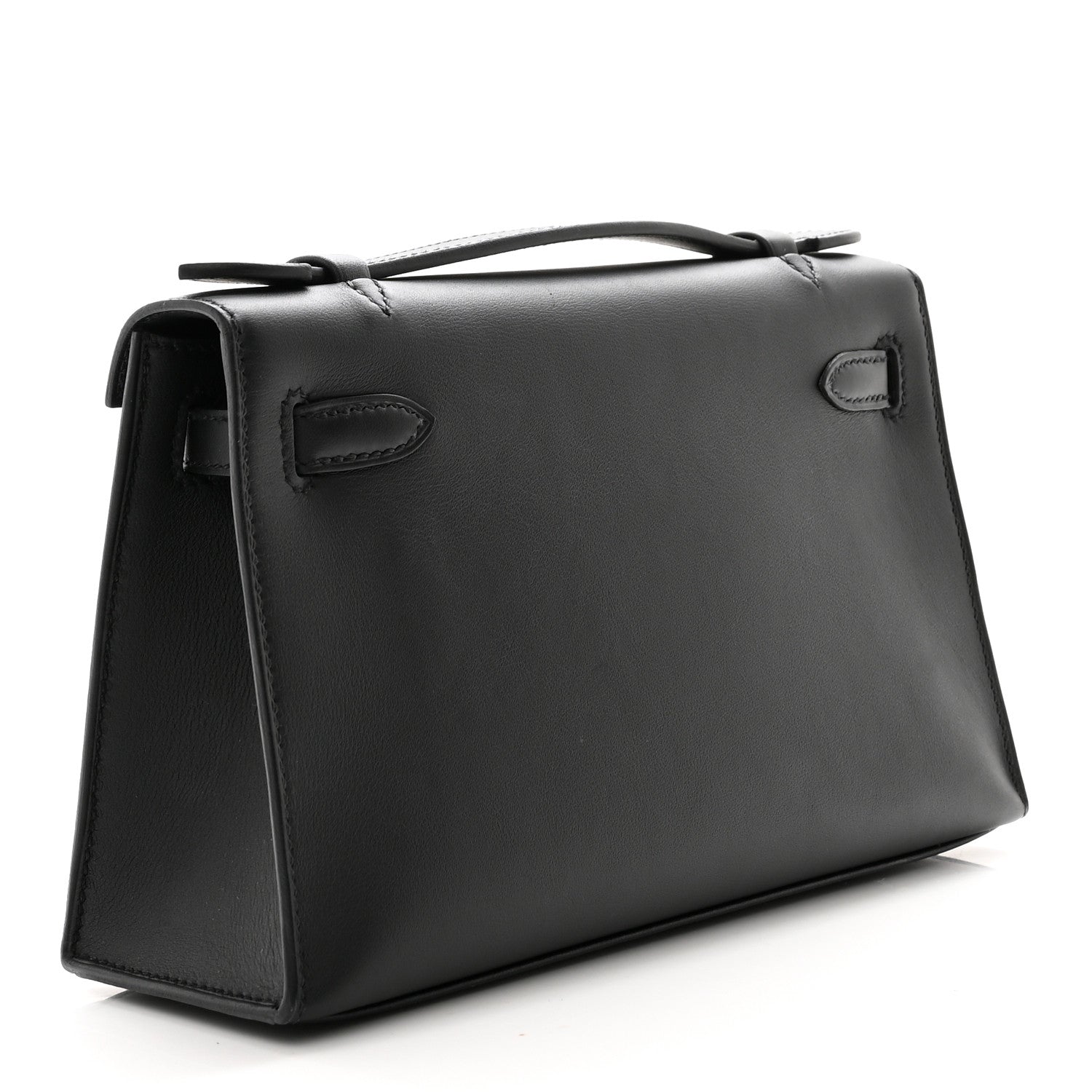 Hermes Swift Kelly Pochette Clutch Black 3 of 8