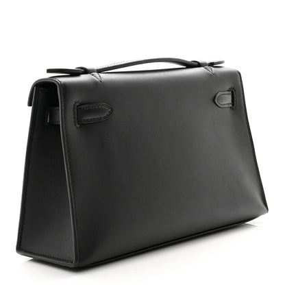 Hermes Swift Kelly Pochette Clutch Black 3 of 8