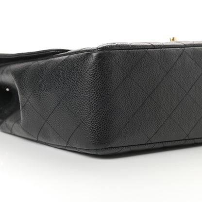 Chanel Caviar Quilted Jumbo Single Flap Black 9 of 13