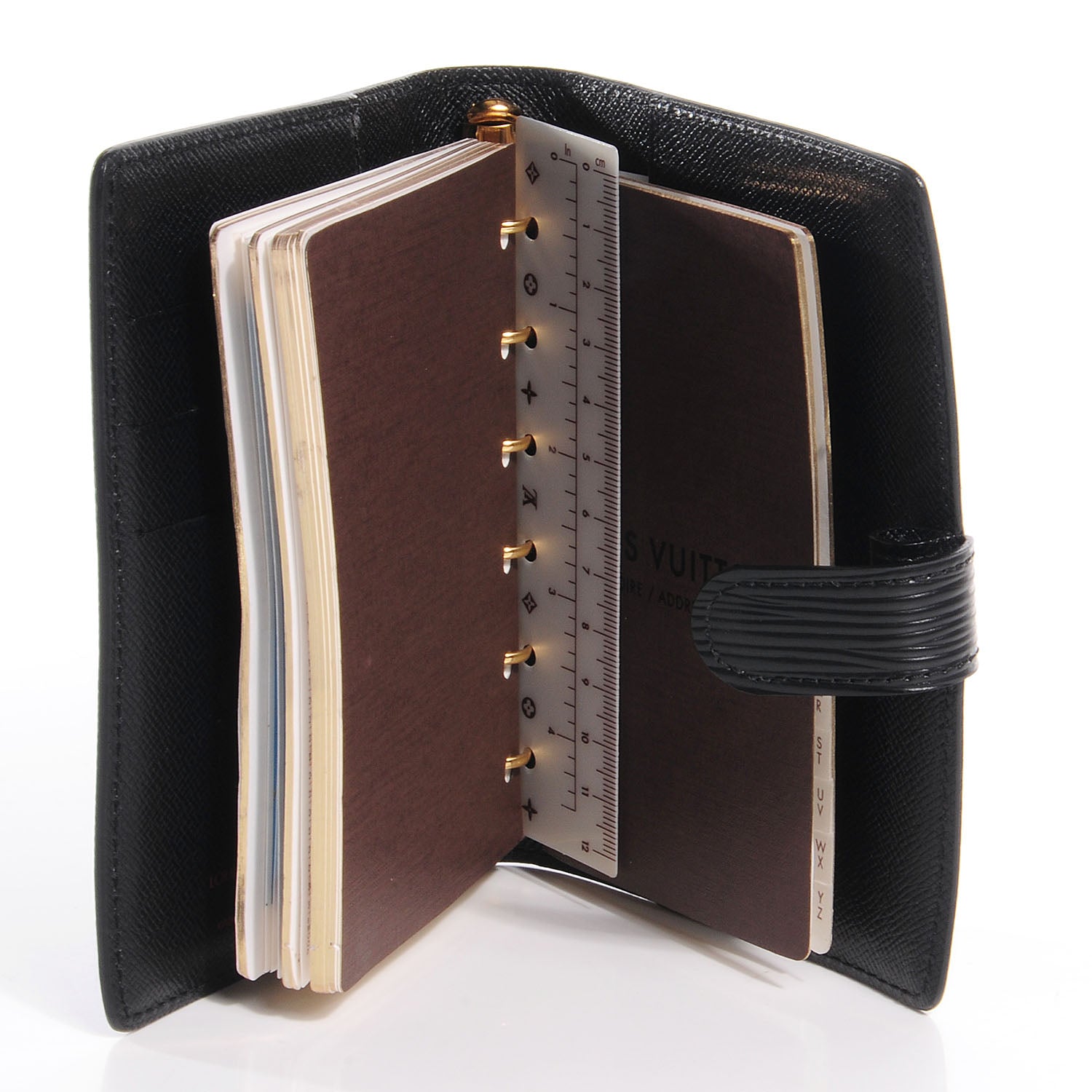 Louis Vuitton Epi Small Ring Agenda Black 5 of 7