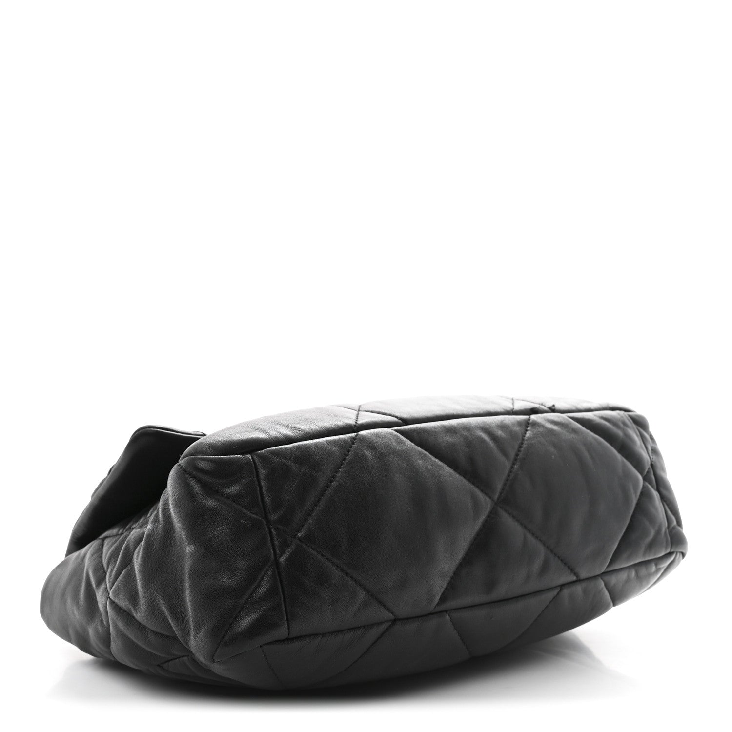 Chanel Shiny Goatskin Quilted Large Chanel 19 Flap Black 4 of 11