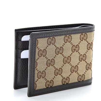 Gucci Monogram Bi-Fold Wallet Dark Brown 3 of 8