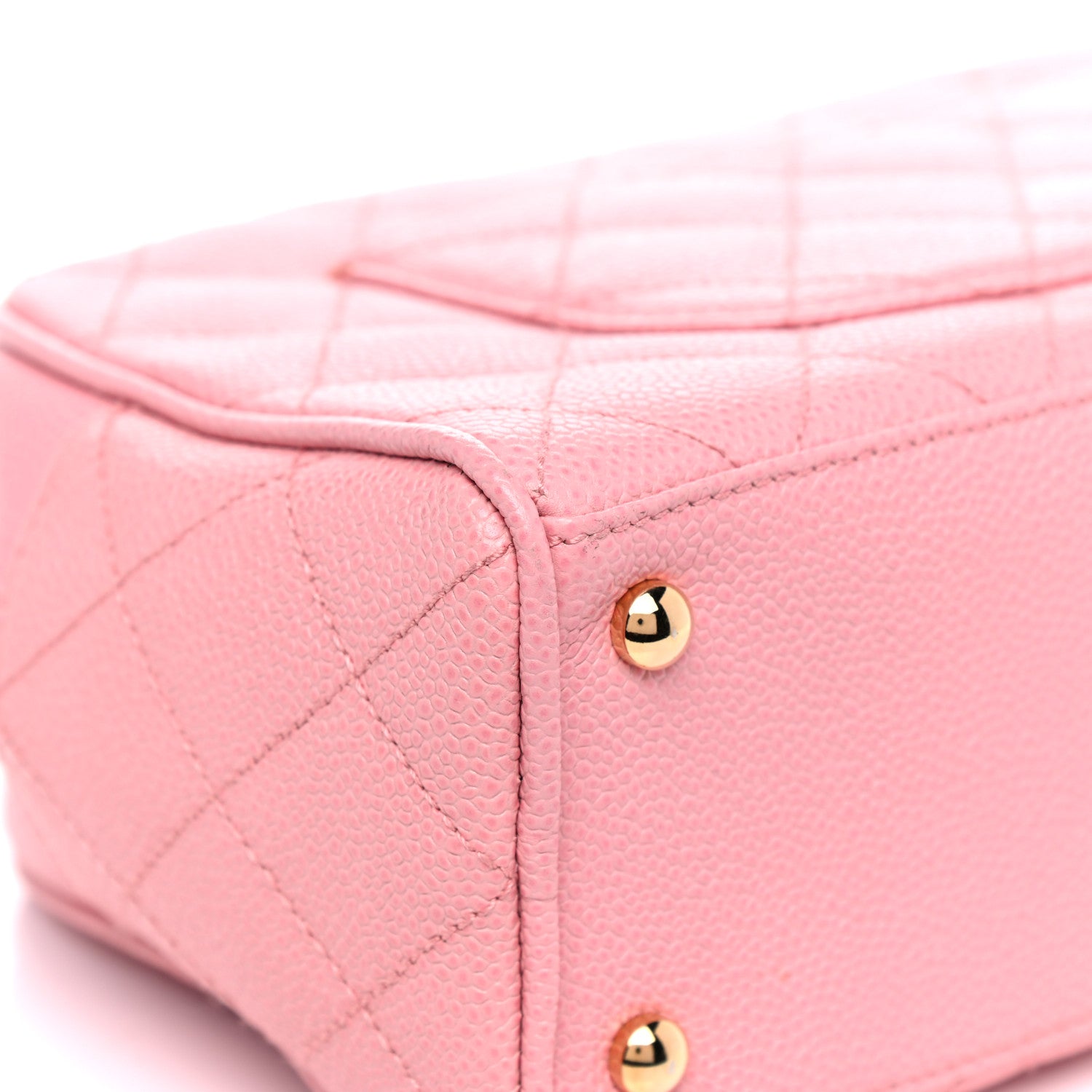 Chanel Caviar Quilted Small Bowler Pink 10 of 15