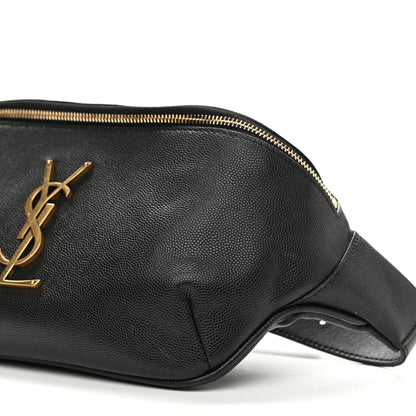 Saint Laurent Grain De Poudre Monogram Belt Bag Black 10 of 11