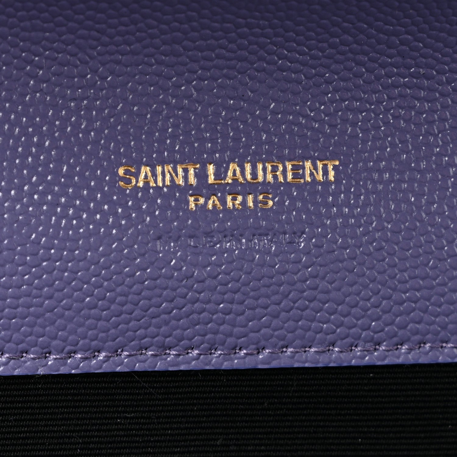 Saint Laurent Grain De Poudre Textured Mixed Matelasse Triquilt Monogram Clutch Dark Wisteria 6 of 12