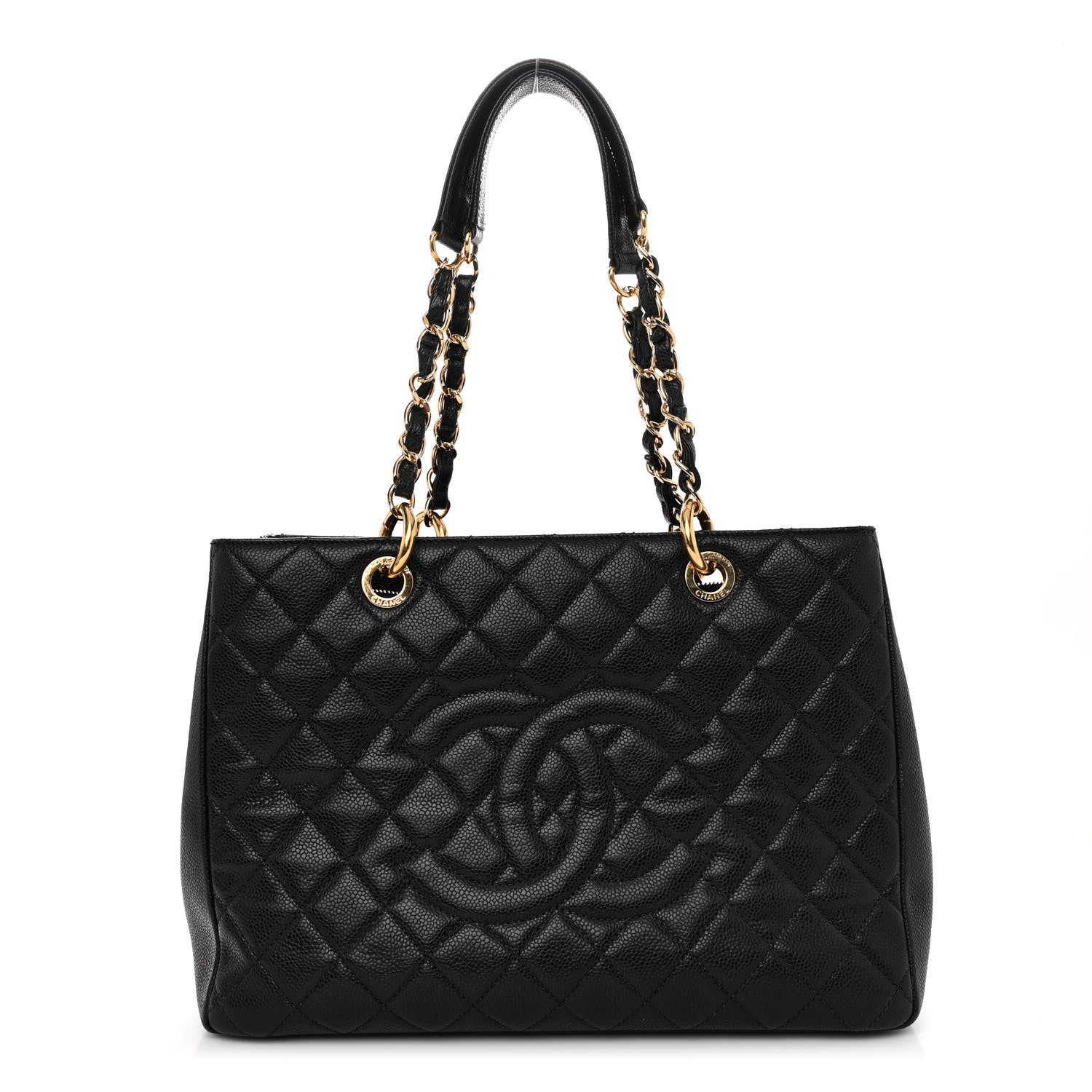 Chanel Caviar Quilted Grand Shopping Tote GST Black 1 of 12