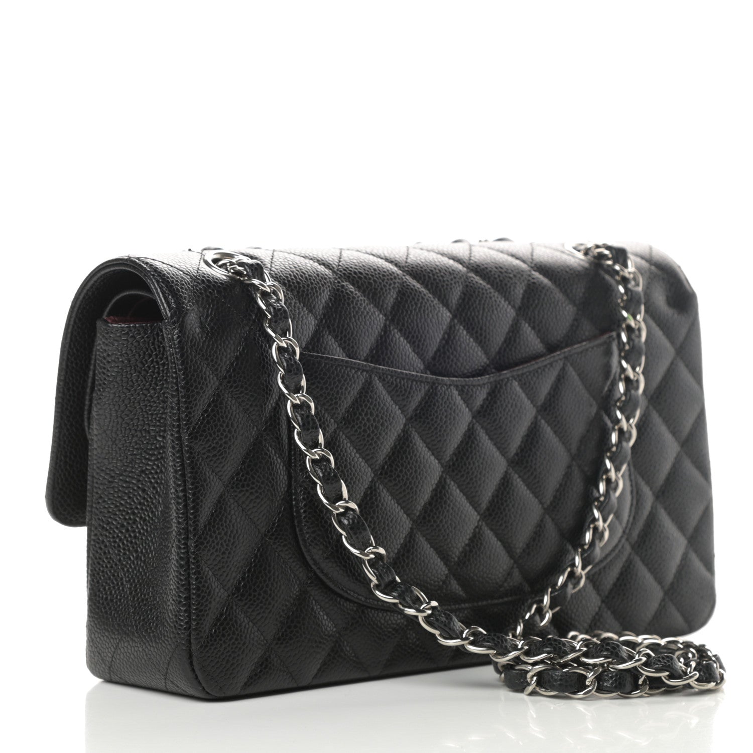 Chanel Caviar Quilted Medium Double Flap Black 3 of 11