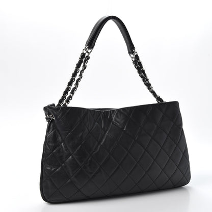 Chanel Caviar Quilted Expandable Zip Shoulder Bag Black 4 of 16