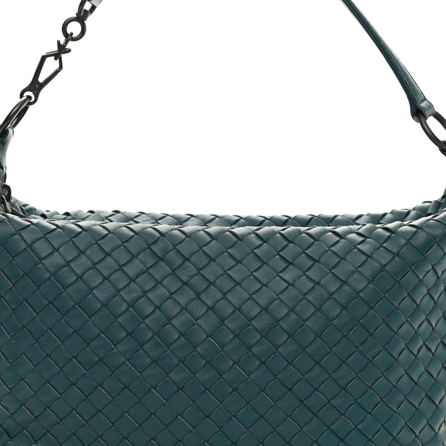 Nappa Intrecciato Small Shoulder Bag Mallard
