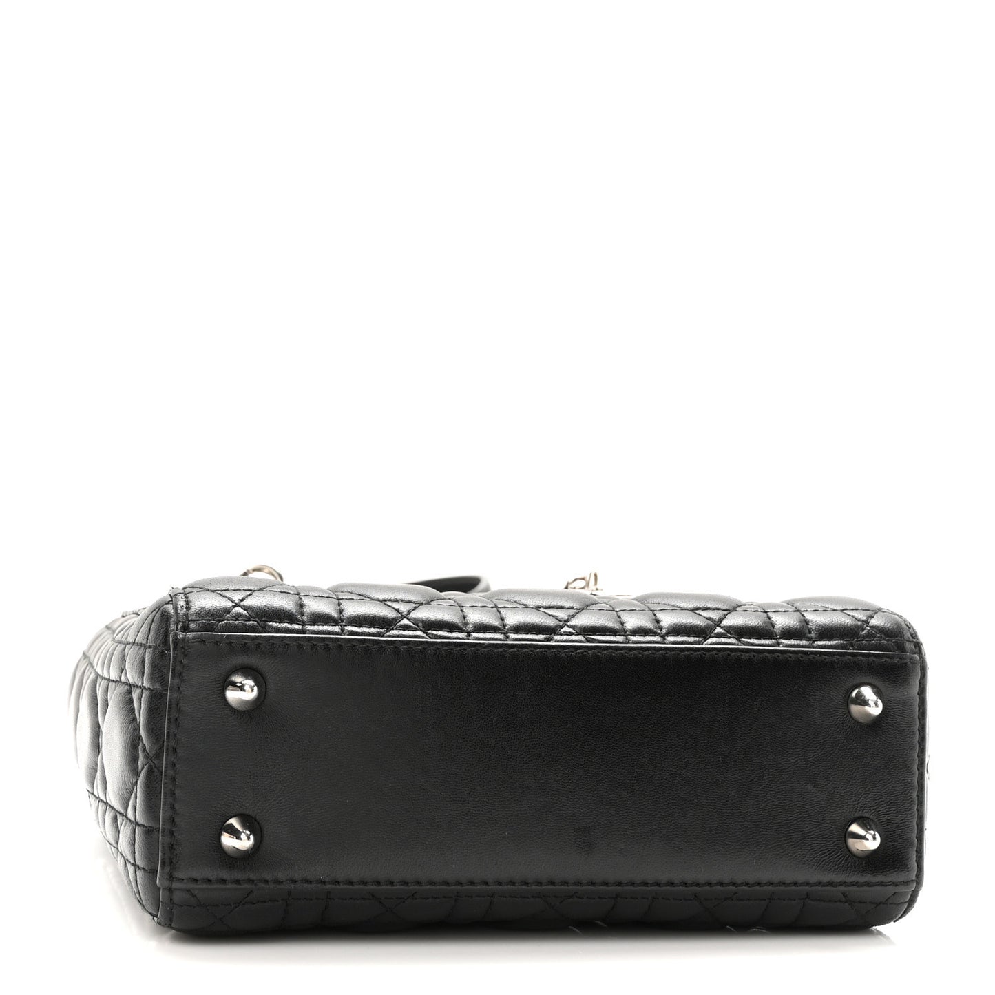 Lambskin Cannage Small Lucky Badges My Lady Dior Black