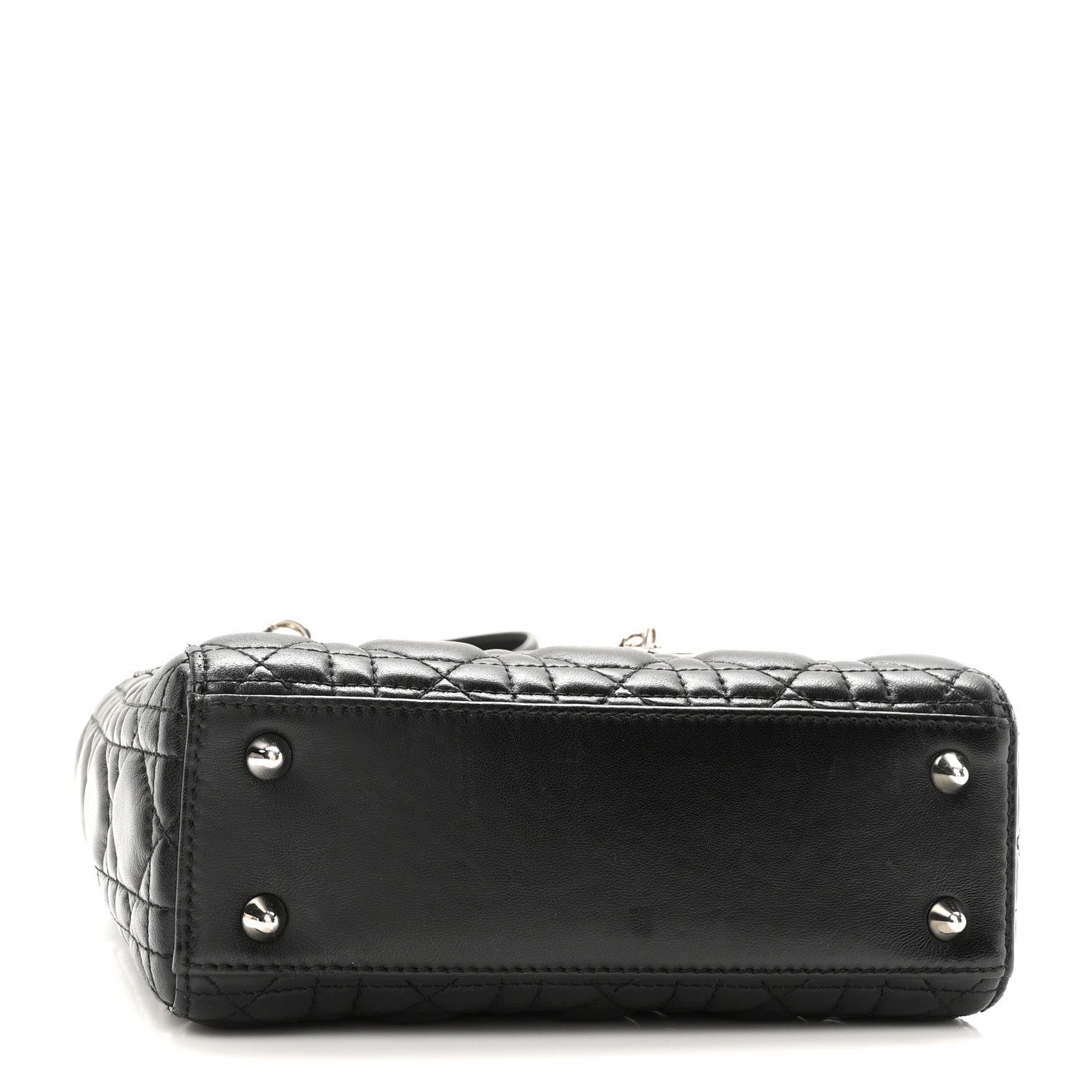 Christian Dior Lambskin Cannage Small Lucky Badges My Lady Dior Black 3 of 8