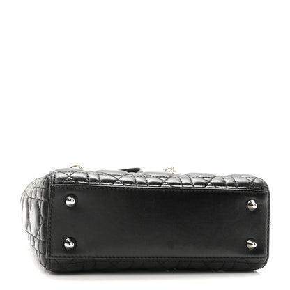 Christian Dior Lambskin Cannage Small Lucky Badges My Lady Dior Black 3 of 8