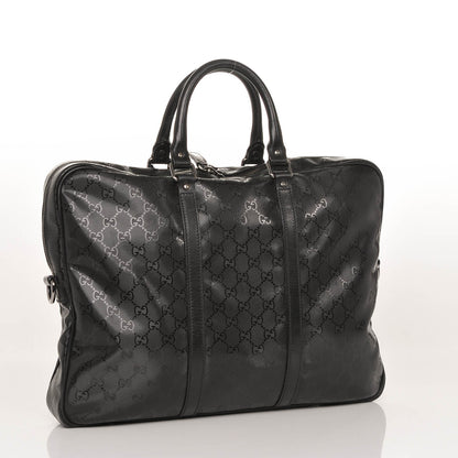Gucci Imprime Monogram Medium Briefcase Black 3 of 7