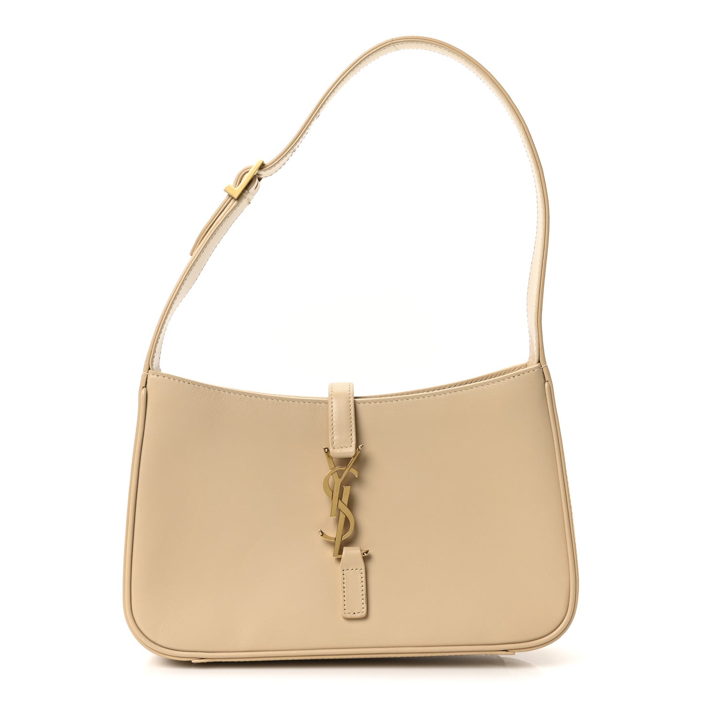 Smooth Calfskin Le 5 A 7 Hobo Dark Beige