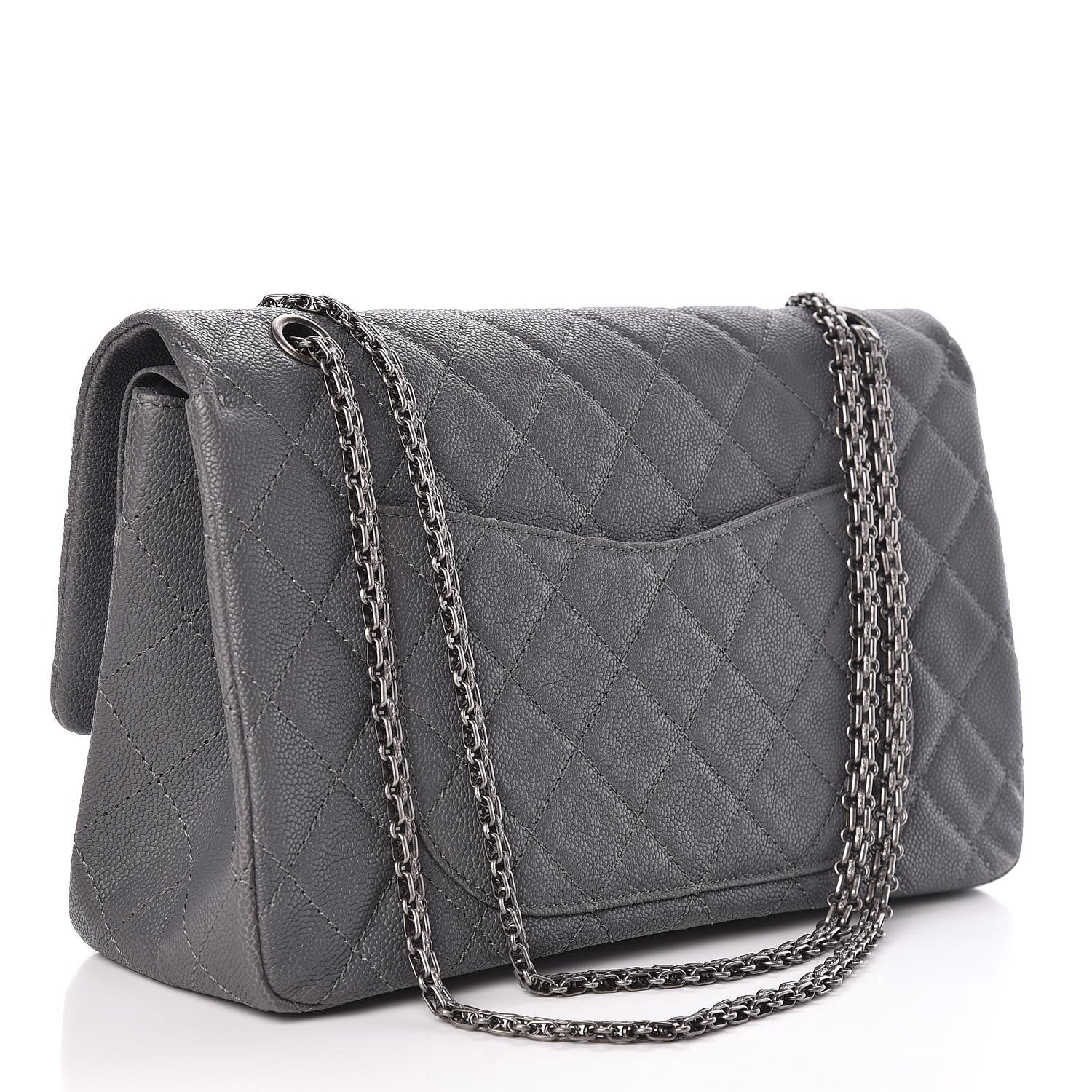 Chanel Caviar Quilted 2.55 Reissue 227 Flap Dark Grey 3 of 11