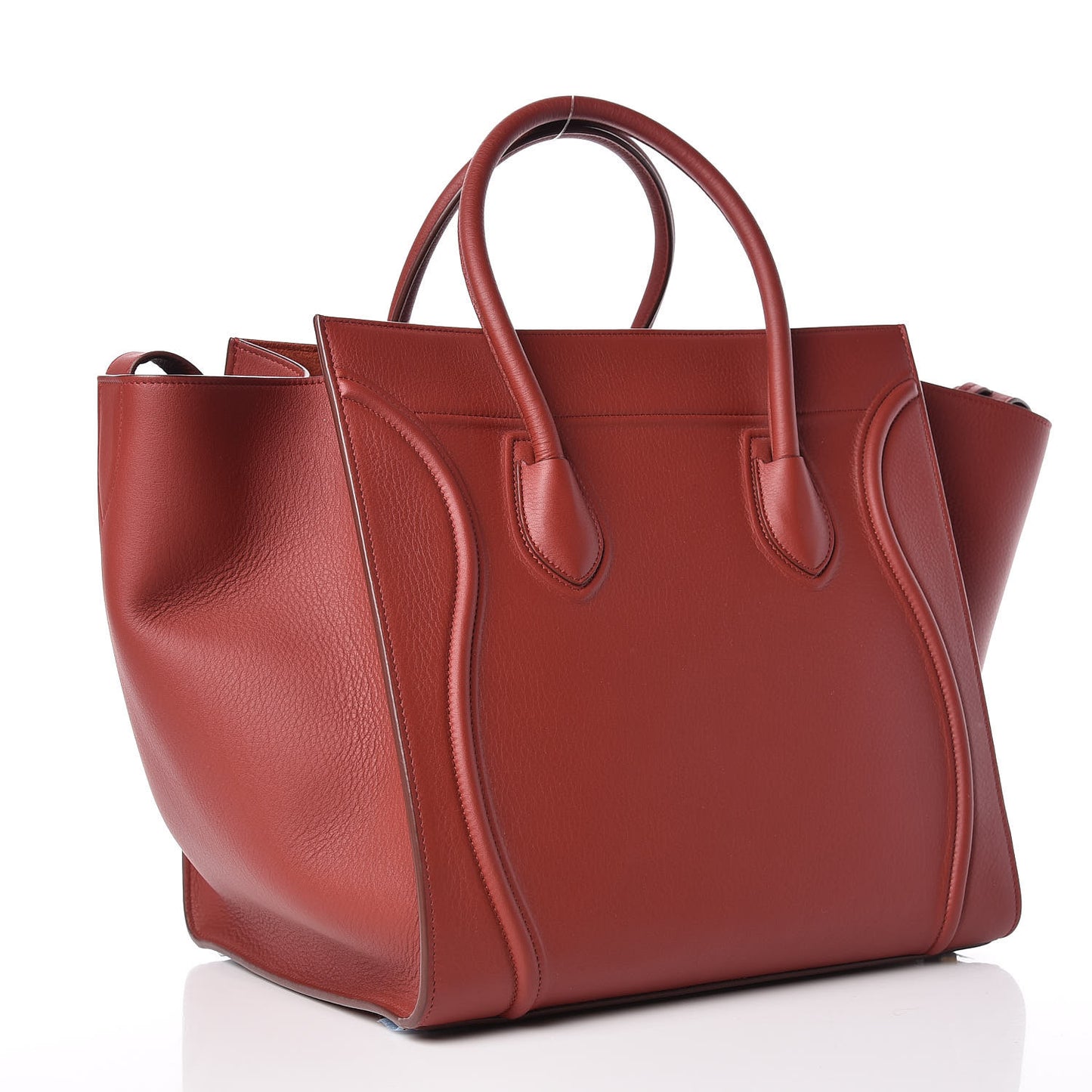 Supple Calfskin Medium Phantom Luggage Merlot