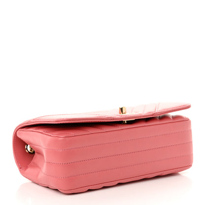 Chanel Calfskin Chevron Quilted Mini Statement Flap Pink 4 of 10