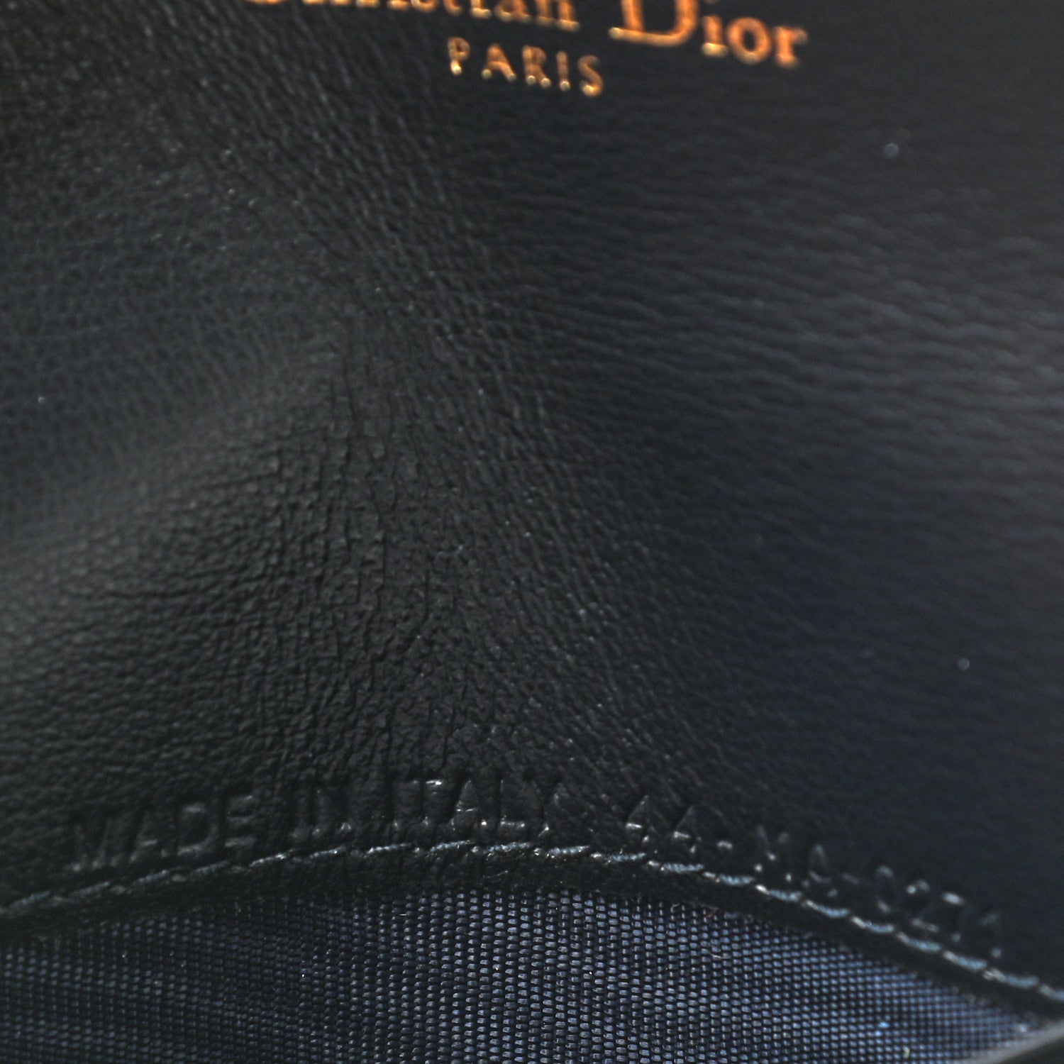 Christian Dior Oblique Saddle Card Holder Blue 7 of 8