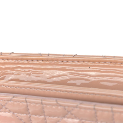 Christian Dior Patent Cannage Lady Dior Convertible Clutch Light Pink 14 of 16
