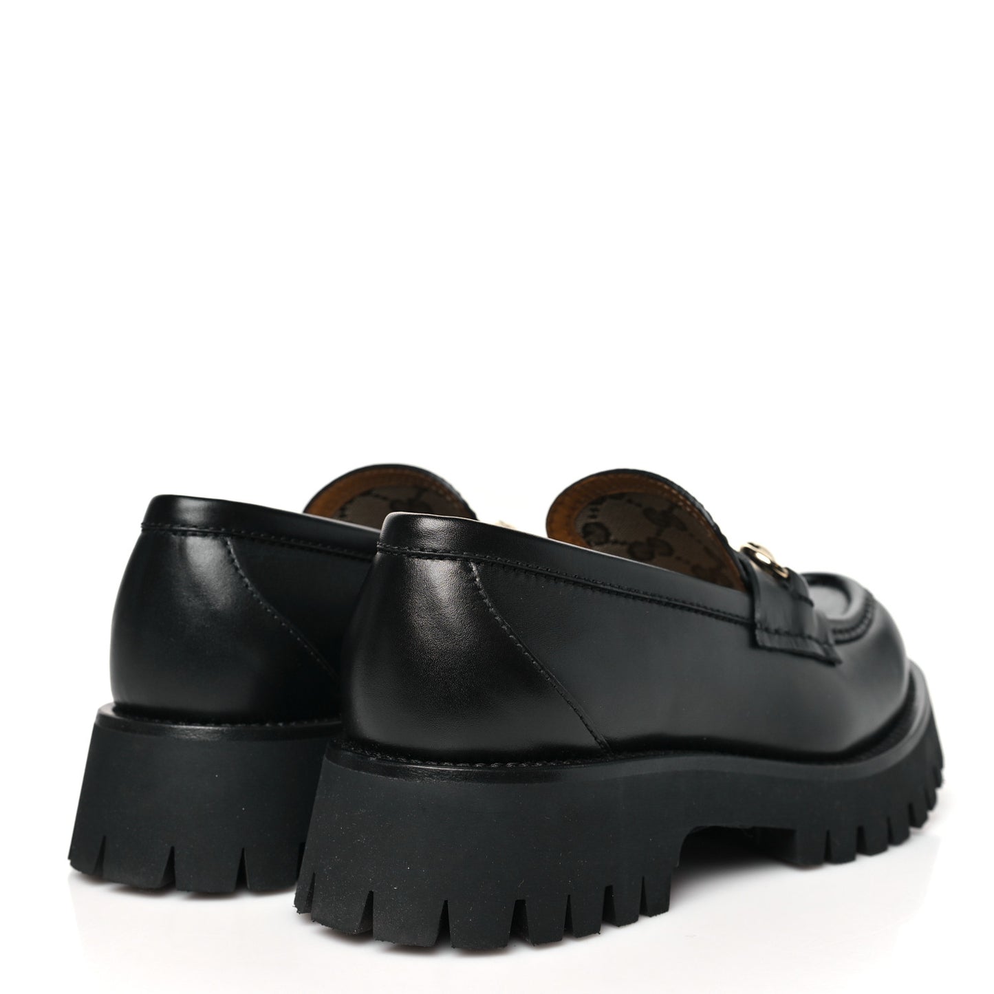 Betis Glamour Calfskin Womens Horsebit Loafers 37 Black